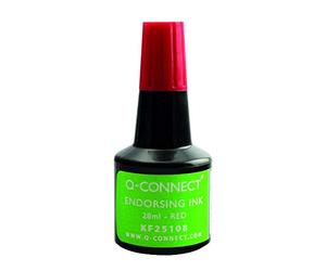 Q-CONNECT Endorsing d'encre Rouge 28 ml [Lot de 10]