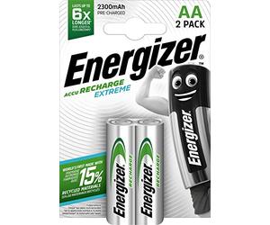 Q-Connect Energizer ENR Recharge Extreme 2300 AA BP2 - Piles domestiques (Rechargeable Battery, AA, Hybrides Nickel-m tal (NiMH), 1,2 V, 2 pi ce(s), 2300 mAh) E300624500