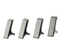 Q Connect Exécutif Corbeille à courrier Rehausses - Noir (Lot de 4)