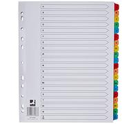 Q-CONNECT Extra Large Index A-Z 20 supplémentaire renforcé Board - Multicolore