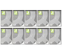 Q-Connect Feint KF02228 Lot de 10 blocs de recharge lignés 160 pages A4