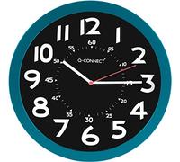Q-Connect Horloge murale en plastique rond 30 cm