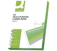 Q-Connect® KF01089 Papier à copier ECF - A3, 80 g/qm, 500 feuilles