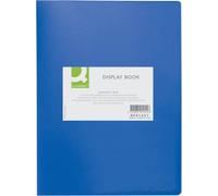 Q-Connect® KF01251 Livret de présentation - 20 pochettes, couverture PP, 450 mym, bleu