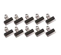 Q-Connect KF01287 Lot de 10 pinces de serrage Noir 25 mm
