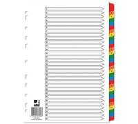 Q-Connect KF01522 Index 1-31 Tableau renforcé multiperforé avec onglets numérotés A4 Blanc