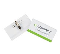 Q-Connect KF01567 Étui pour carte d'identification 54 x 90 mm Lot de 50 (Import Allemagne)