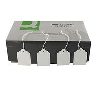 Q-Connect KF01621 Lot de 1000 étiquettes américaines avec ficelle Blanc 57 x 38 mm