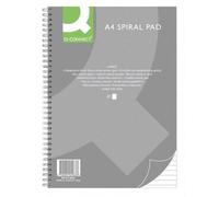 Q-Connect® KF01983 Bloc-notes collège - A4, 80 feuilles, 70 g/qm, ligné