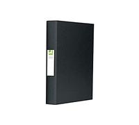 Q-Connect KF02005 Classeur 2 anneaux Polypropylène Tranche 25 mm Noir A4 (Import Royaume Uni) Lot de 10