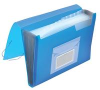 Q-Connect KF02479 Sac fourre-tout et poches à compartiments Bleu translucide
