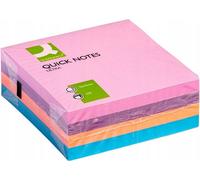 Q-Connect® KF02514 Cubes de notes repositionnables ultra-colorés (assortis)