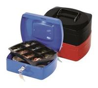 Q-connect kf02623 caisse à espèces bleu 20,3 cm qcn Bleu G