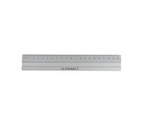 Q-Connect kf03677 Règle en aluminium - 20 cm, argent