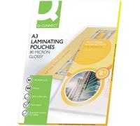 Q-Connect® KF04122 Pochette plastique - A3, 2x 80 mym, 100 pièces