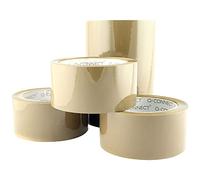 Q-CONNECT Ruban adhésif d'emballage KF04381 silencieux Marron - Lot de 6