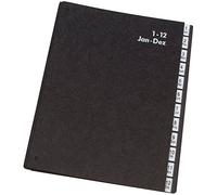 Q-Connect kf04562 Pupitre Classeur en carton rigide 1-12 Noir