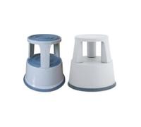 Q-connect kf04845 tabouret marchepied métallique 1 gris clair