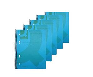 Q-connect kF10034 cahier, format a5, pP, transparent 5 bleu