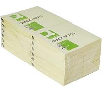 Q Connect KF10502 Quick Note Repositionnable Pad - Jaune