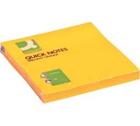 Q-Connect® KF10517 Papillons adhésifs Brillant - 76 x 76 mm, orange