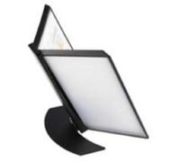 Q-Connect KF10687 Support de présentation à 10 pochettes Métal Noir (Import Royaume Uni)