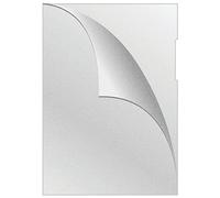 Q-Connect KF11194 Lot de 50 pochettes de type L DIN A4 grainées et élargies - Couleur : transparent - PP 75 μm - Pochettes transparentes ouvertes sur le côté