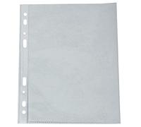Q-Connect kf14843 Lot de 100 pochettes perforées, A4, transparent