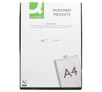 Q-Connect KF16911 Housse multi-perceuse, Din A4, 80 Mc Cuir De, Orange