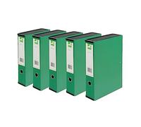 Q-Connect KF20015 Boîte de classement avec anneau de maintien Papier ministre Vert Lot de 5 (Import Royaume Uni)