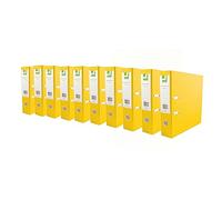 Q-Connect KF20023 Classeur à levier A4 polypropylène - Jaune( Pack of 10)