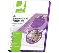 Q-CONNECT Pochette à plastifier KF24055 A4 125 microns Mat Lot de 100 (Import Royaume-Uni)