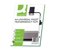 Q-Connect KF26074 Transparent Jet d'encre Lot de 50 (Import Royaume Uni)