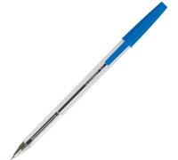 Q-CONNECT KF34043 Stylo à bille jetable, env. 1mm, bleu