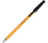 Q-CONNECT KF34046 Stylo à bille jetable, 0,7mm, noir