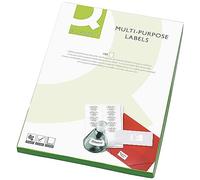 Q-Connect KF71461 Etiquettes multifonctions - Lot de 6 (600 pièces) - 99.1 x 93.1 mm