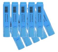 Q-Connect Lot De 10 Surligneurs Tracé 2/5 Mm Pointe Biseautée Couleurs Éclatantes Bleu
