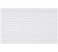 Q-Connect Lot de 100 cartes lignées blanches 203 x 127 mm