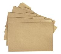 Q-Connect Lot de 100 chemises à onglets Kraft 170 g/m² 356 x 240 mm Marron