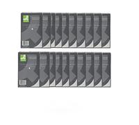 Q Connect Lot de 20 bloc-notes 80 feuilles de papier à réglure fine