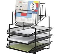 Q-Connect Lot de 3 plateaux de classement en métal 300 x 350 x 420 mm