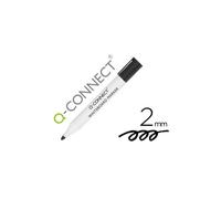 Q-Connect Marqueur Tableau Blanc Pointe Ogive Tracé 3mm Corps Plastique Encre Base Alcool Noir