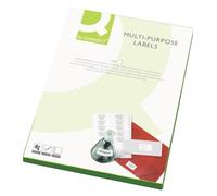 Q Connect Multi usage Etiquette 21 par A4 Feuille (Lot de 100) - Blanc