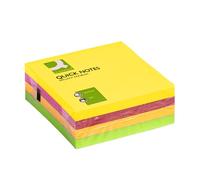 Q-Connect Neon rapide 75x75mm Note Cube
