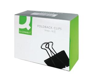 Q Connect Pinces double clip 51 mm (Lot de 10)
