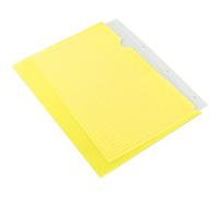 Q-Connect Pochette Coin Polypropylène Grainé Économique 12/100e Coloris Jaune Transparent Boîte 100 Unités
