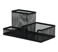 Q-Connect Przybornik na biurko metalowy czarny