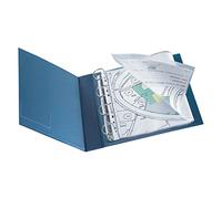 Q-CONNECT Pochette polypropylène perforée A3 pliable en A4 brillante ouverture par le haut Lot de 10