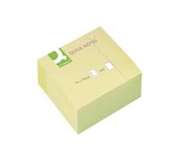 Q-Connect Quick Notes Note Rapide 76 X 76 Mm 400 Feuilles Jaune Uni