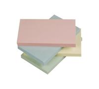Q-Connect Quick Notes Pastel Rainbow Note Rapide 76 X 127 Mm 100 Feuilles Vert Pastel, Rose Pastel, Bleu Pastel, Jaune Pastel¿